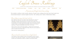 Desktop Screenshot of english-brass-rubbings.com
